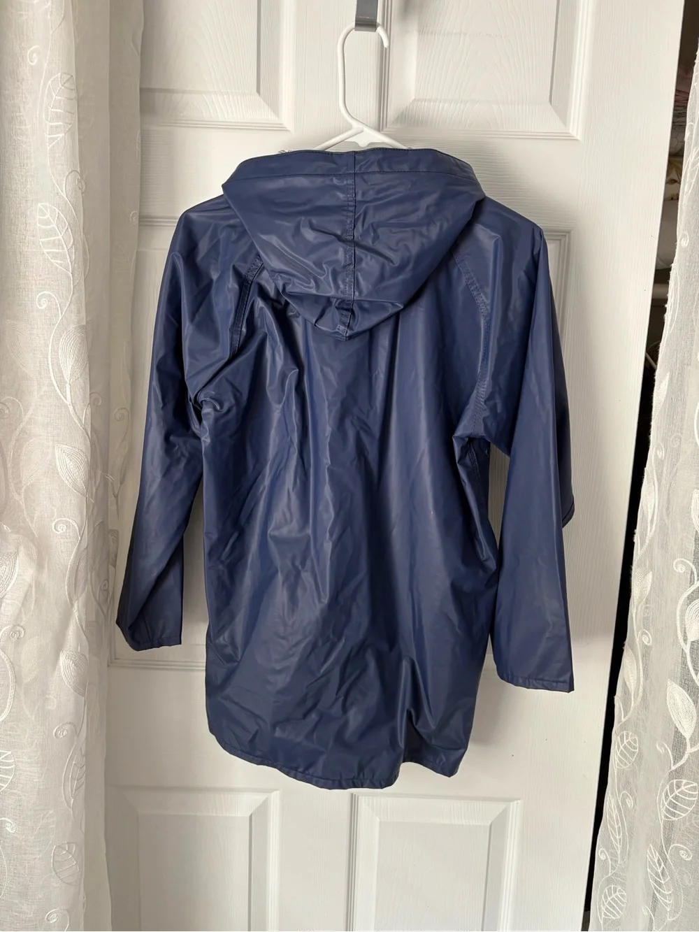Totes Kids Navy Hooded Raincoat boy size L (8-10)